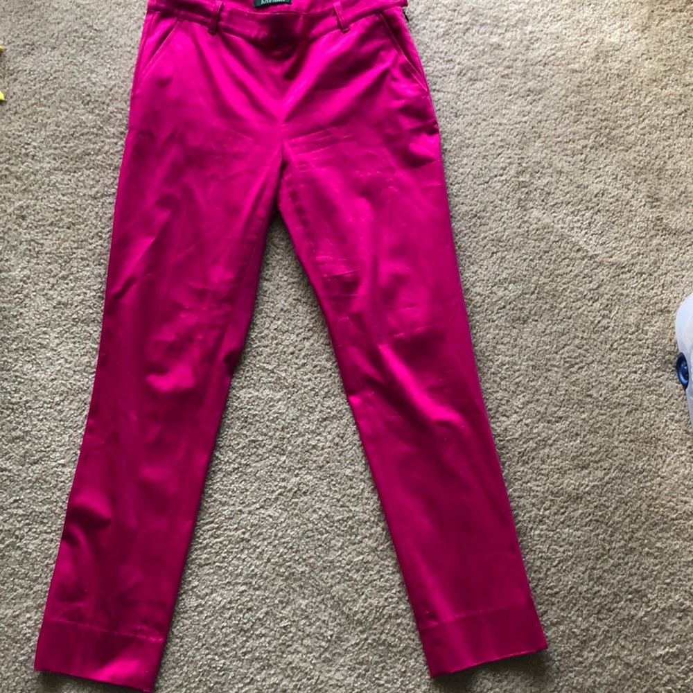 Fuchsia boot cut pants